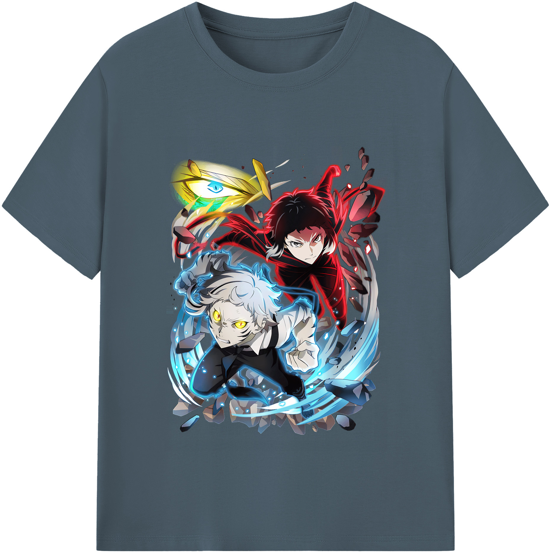 （画像用） 文豪ストレイドッグス Bungo Stray Dogs 綿100％半袖Tシャツ（フロントプリント）